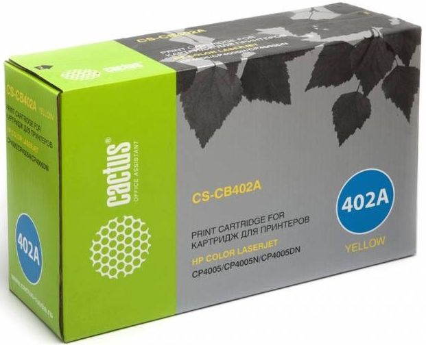 Картридж лазерный Cactus CS-CB402AR CB402A желтый (7500стр.) для HP CLJ CP4005/CP4005DN/CP4005N
