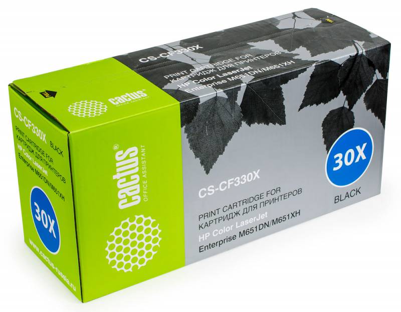 Картридж лазерный Cactus CS-CF330X CF330X черный (20500стр.) для HP CLJ M651dn/M651n/M651xh
